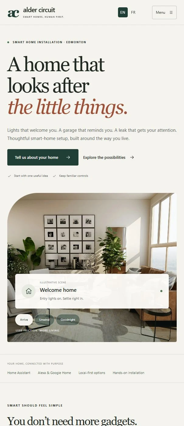 Alder Circuit — website screenshot